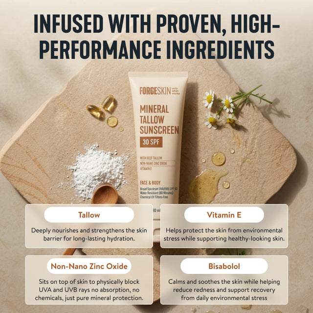 Mineral Tallow Sunscreen SPF30